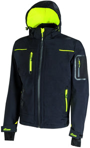 U-Power GIACCA SOFTSHELL SPACE Col. Nero/Giallo  Mis.  M