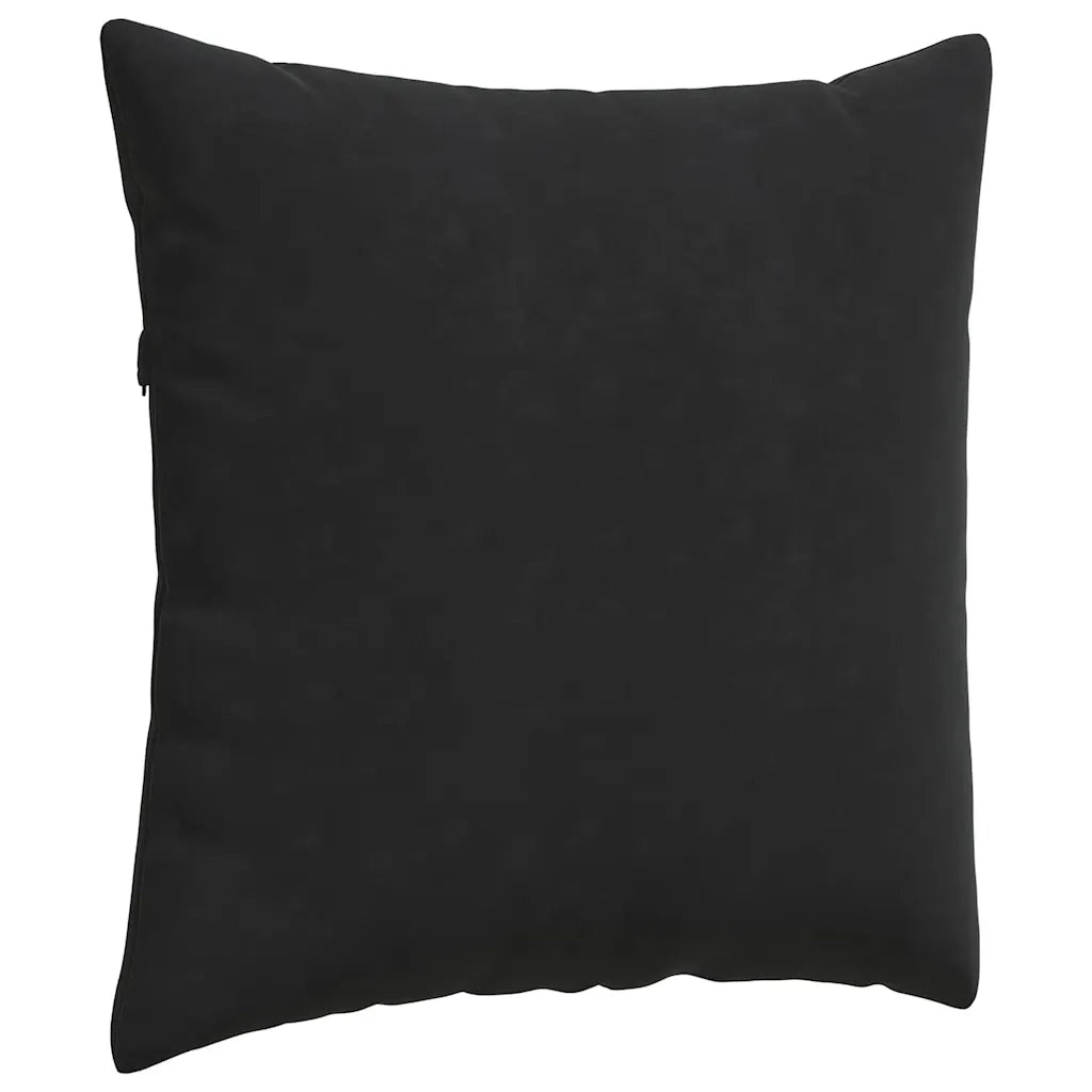 Cuscini da Divano 2 pcs Nero 80 x 80 cm Tessuto in Cords 42014063