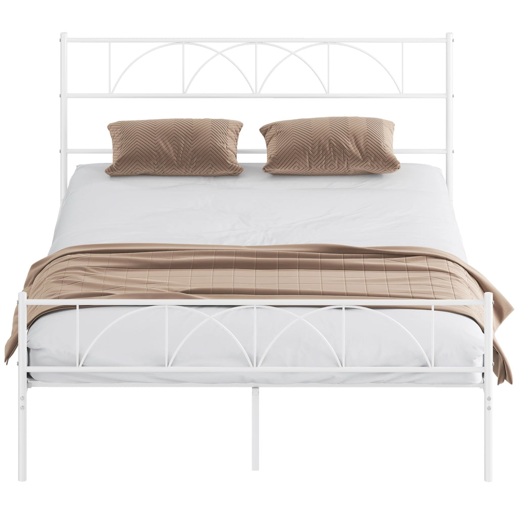 Letto Contenitore Matrimoniale con Testiera ¨C Zephmum ¨C 160x200 cm in Acciaio