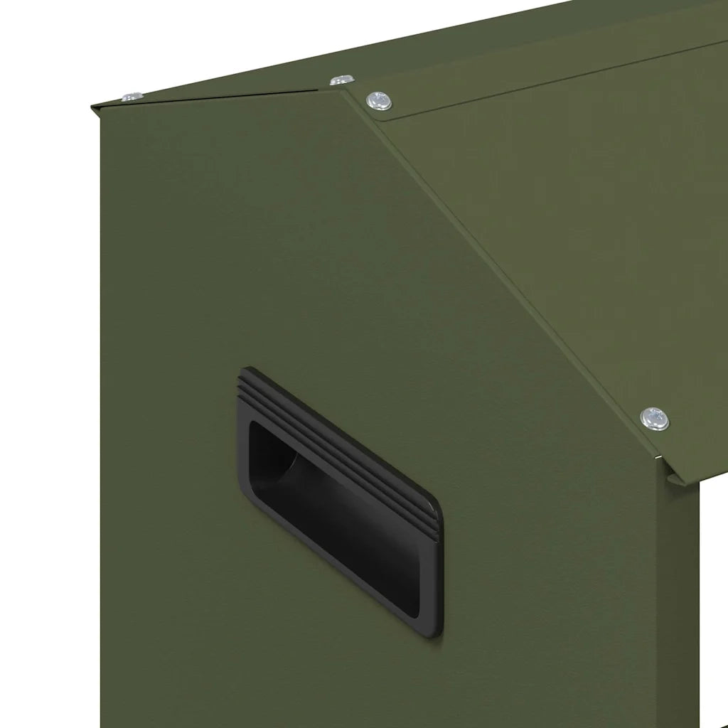Mangiatoia per polli Verde oliva 81 x 32 x 53,5 cm 874619