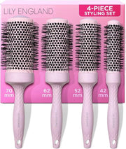 Set di spazzole circolari ecologiche per donne - Spazzole volumizzanti per lo styling con fiamma - Prodotto per lo styling dei capelli ecosostenibile e riciclabile