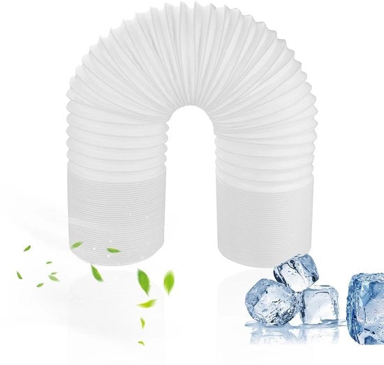 Slang di raffreddamento per aria 3 metri - Slang di scarico - Diametro 130 mm - Ripiegabile - Resistentente - Alta qualità PP/acciaio in filo