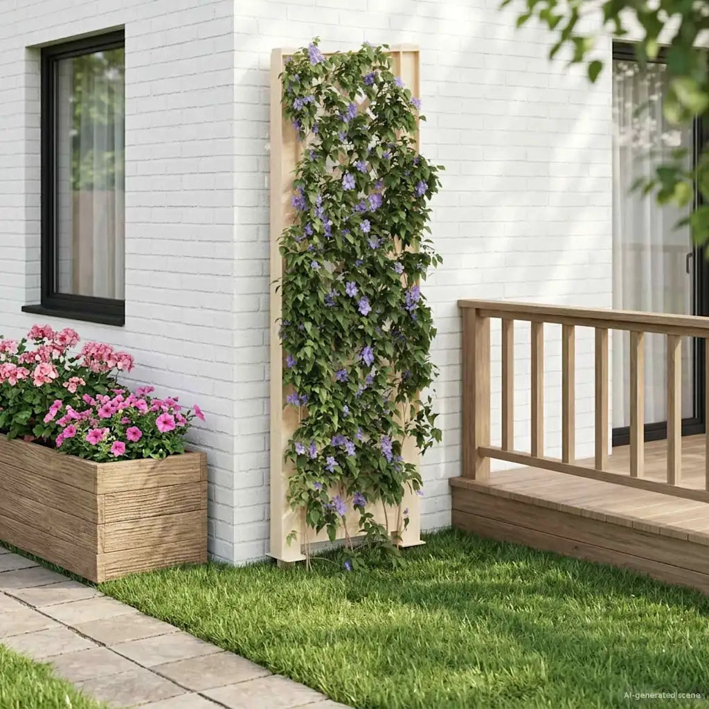 Trellis con Punta Bianco 43 x 6 x 165 cm PP CFW5779177