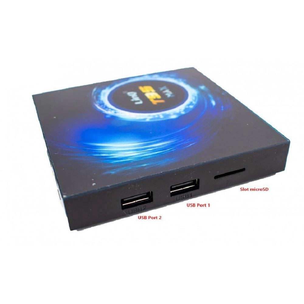 Trade Shop - Box Tv Digitale Hd Android 10.0 T95max Ridotte Dimensioni Full Hd Wifi Usb Telecomando -