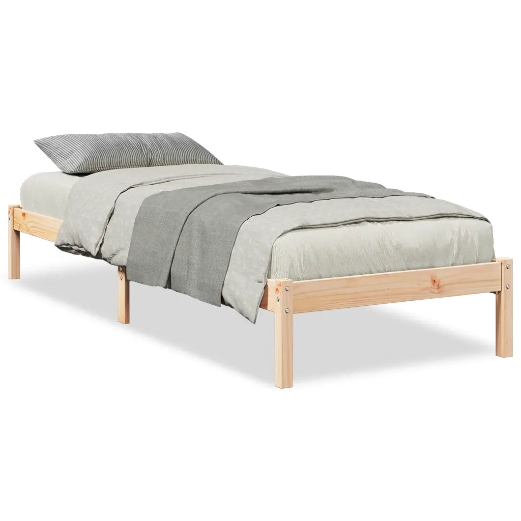 Letto Extra Lungo senza Materasso-Struttura Letto 90x210 cm in Legno di Pino 550138