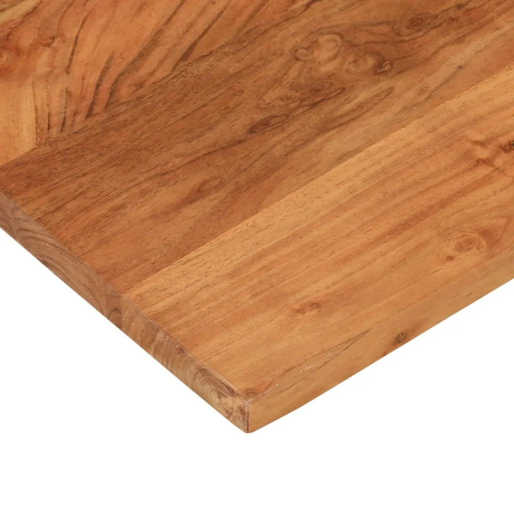 Piano per Tavolo 80x80x2,5 cm Quadrato Legno Massello di Acacia 370938