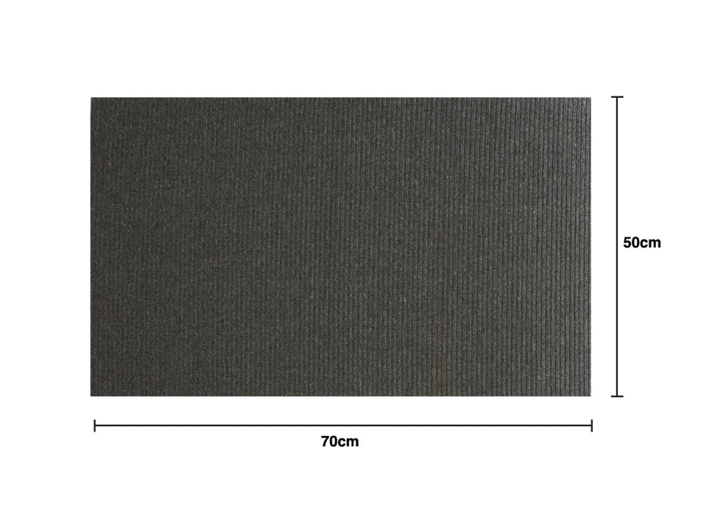 Tappeto Zerbino Ingresso Casa Antiscivolo Tinta Unita 50x70cm Passatoia Esterno - Zerbino - Stone