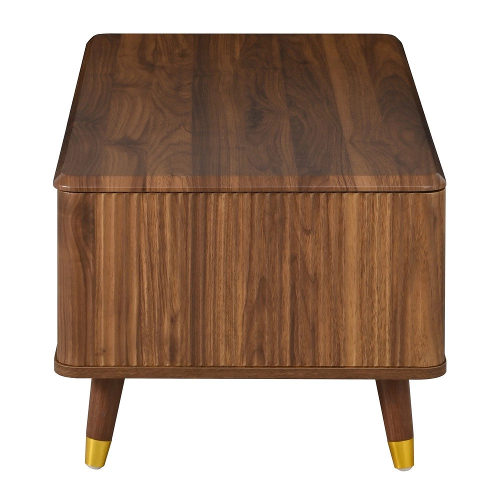 Tavolino da Caff¨¨ Moderno ¨C Xylo ¨C Effetto Noce, Piano Regolabile, Legno, Soggiorno