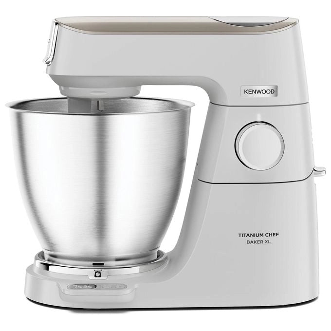 Kenwood KVL65.001WH Titanium Chef Baker XL Lite Impastatrice Planetaria 1200W ciotola 7L bilancia integrata 6 velocita' colore Bianco