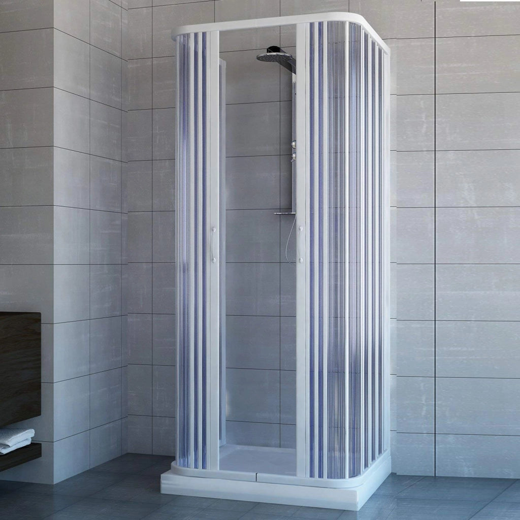 Box doccia Saturnia 3 lati 70x70x70 cm apertura centrale