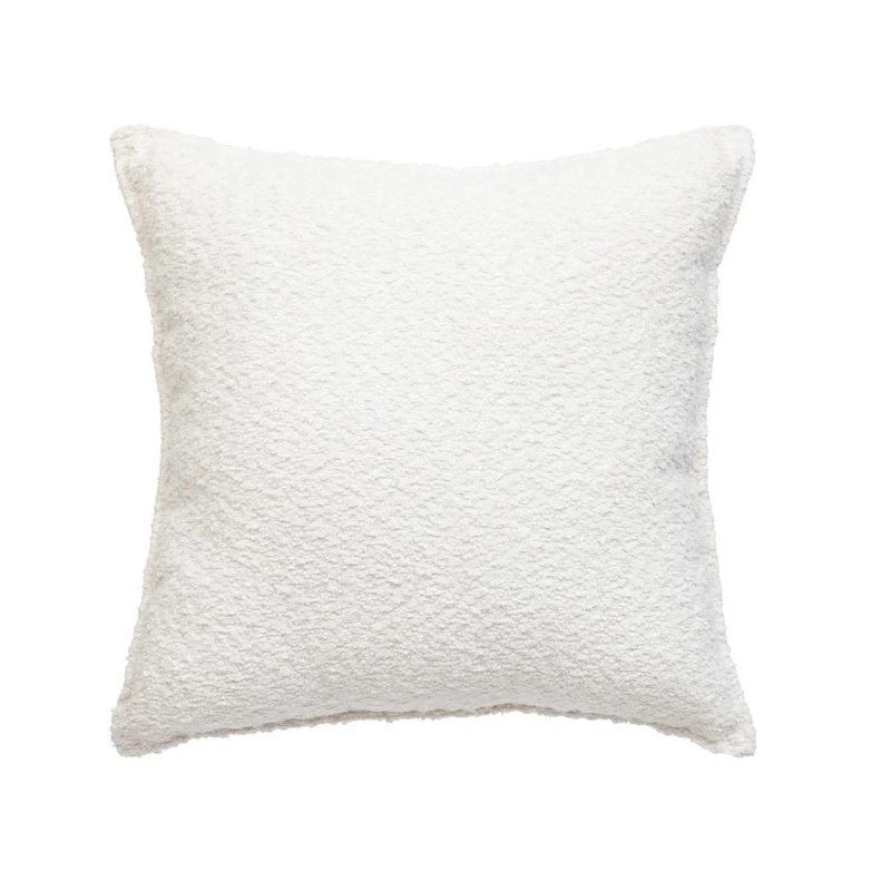 Cuscino bouclette Saona bianco avorio 45x45cm