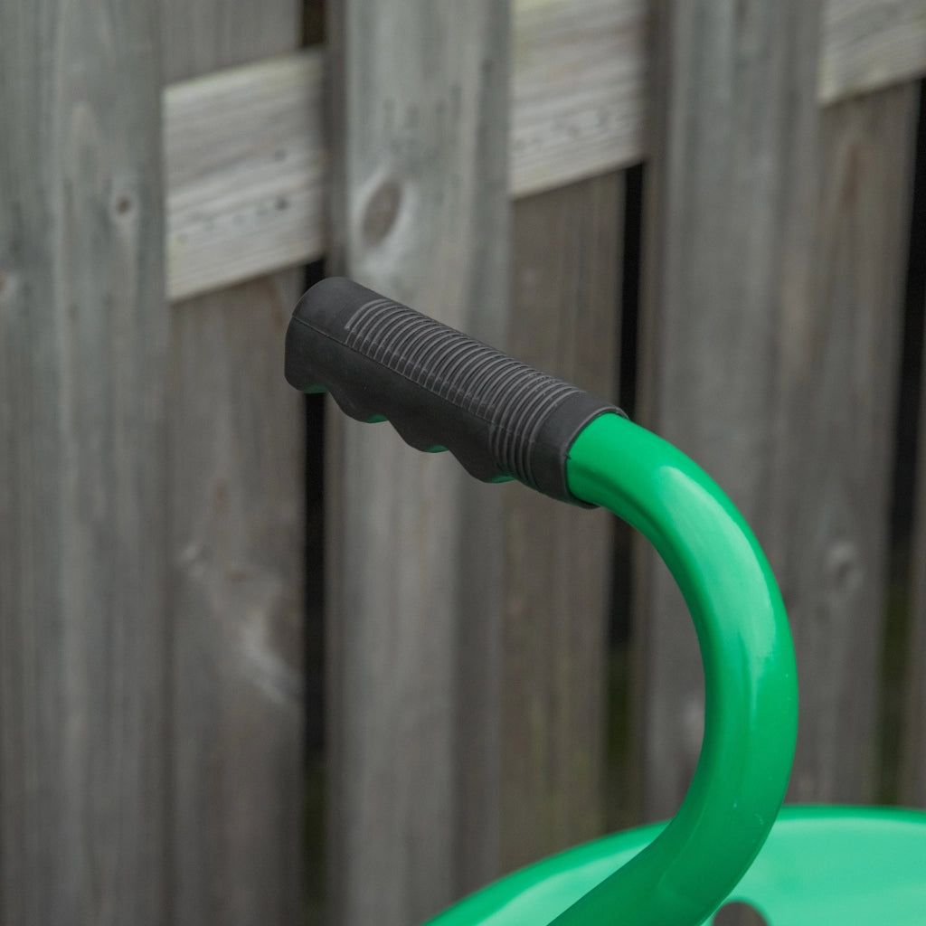Carrello da giardino, carrello da officina, sedile da giardino girevole, cestino portaoggetti, altezza regolabile, portata 150 kg, verde, 81 x 44,5 x