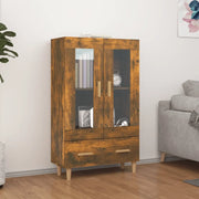 Credenza-Buffet-Armadio da cucina Rovere Fumo 70x31x115 cm in Legno Multistrato 837328