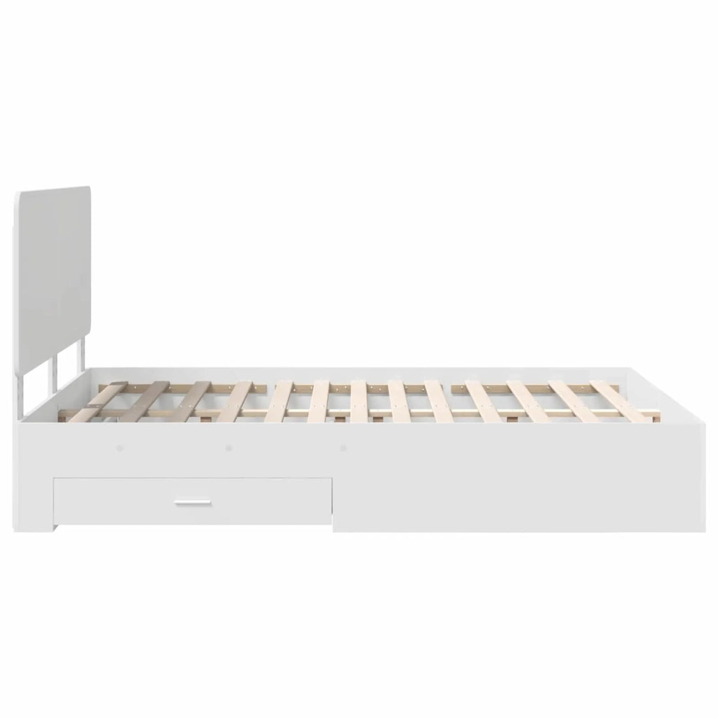 Struttura del letto Bianco 160 x 200 cm Legno multistrato 3412758