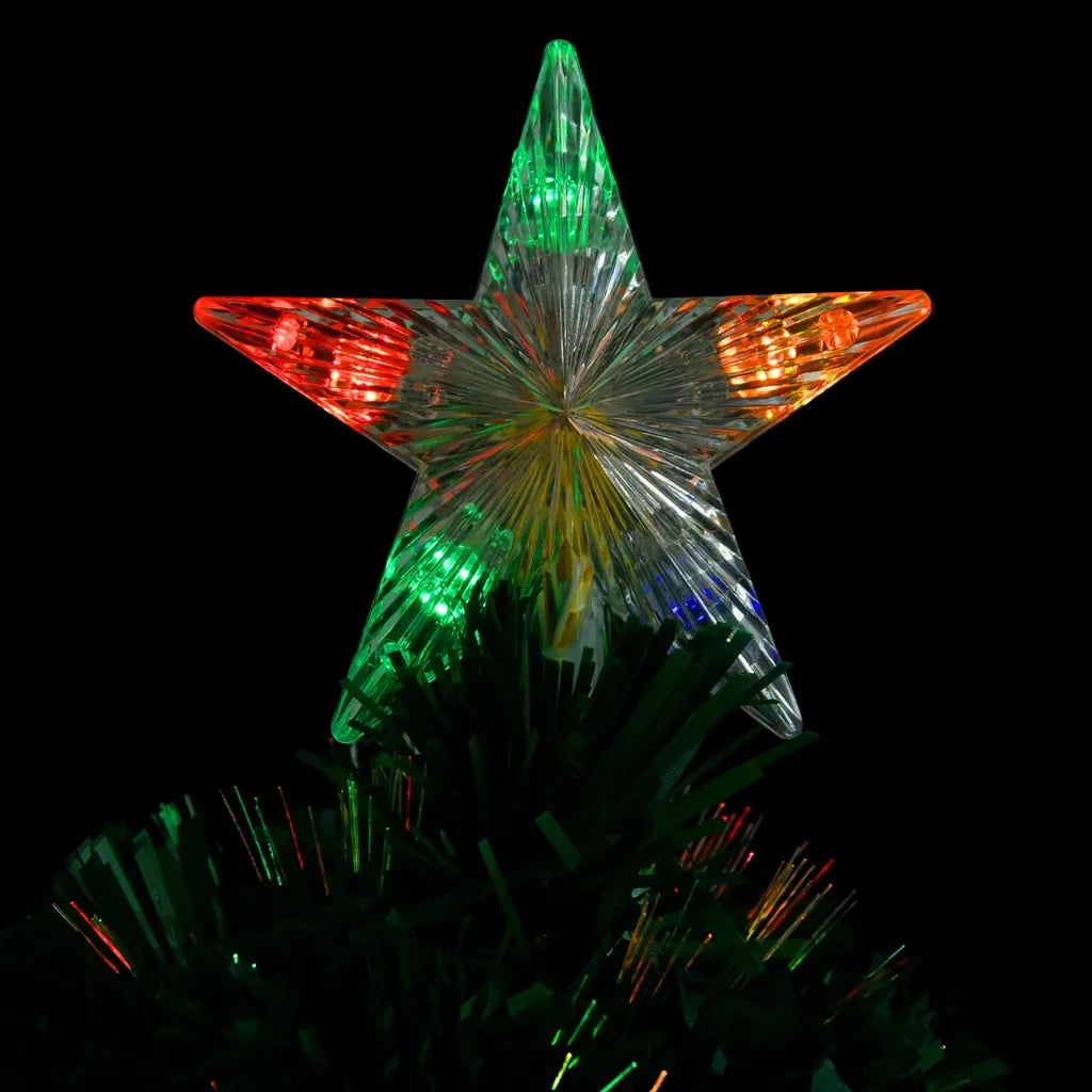 Albero di Natale Preilluminato con Supporto e LED 64 cm Fibra Ottica 328439