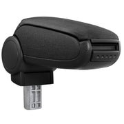 Bracciolo centrale per Opel Astra G con scomparto imbottito in tessuto nero 03_0000555
