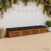 Cuscini per Sedia in 4 Pezzi SOEST 4 pz 100% Poliestere 944714