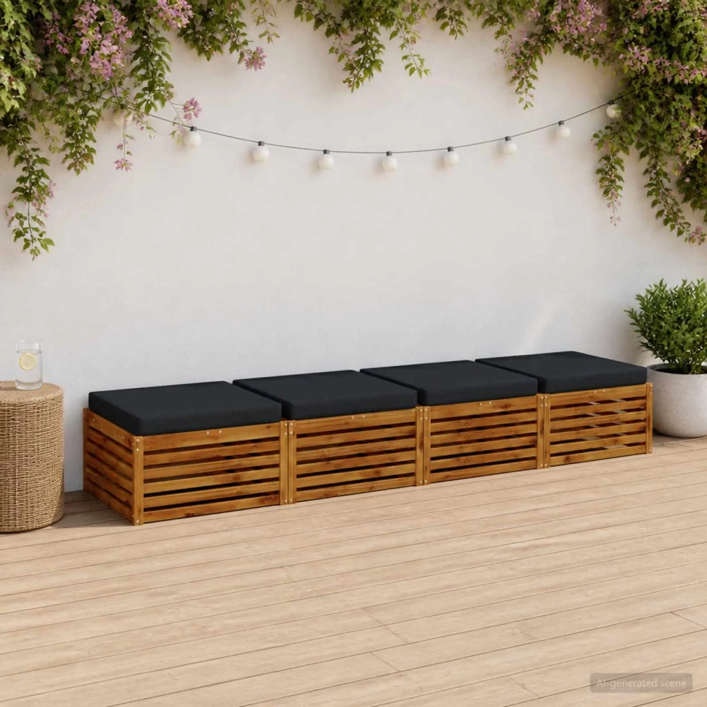 Cuscini per Sedia in 4 Pezzi SOEST 4 pz 100% Poliestere 944714