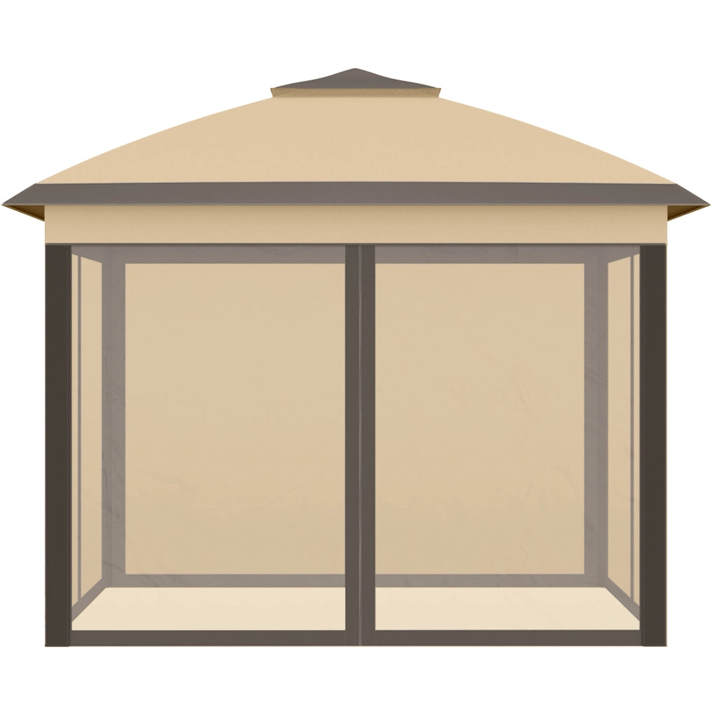 Gazebo Pieghevole con Zanzariera 3.3x3.3m ¨C Xylo ¨C Beige con Borsa