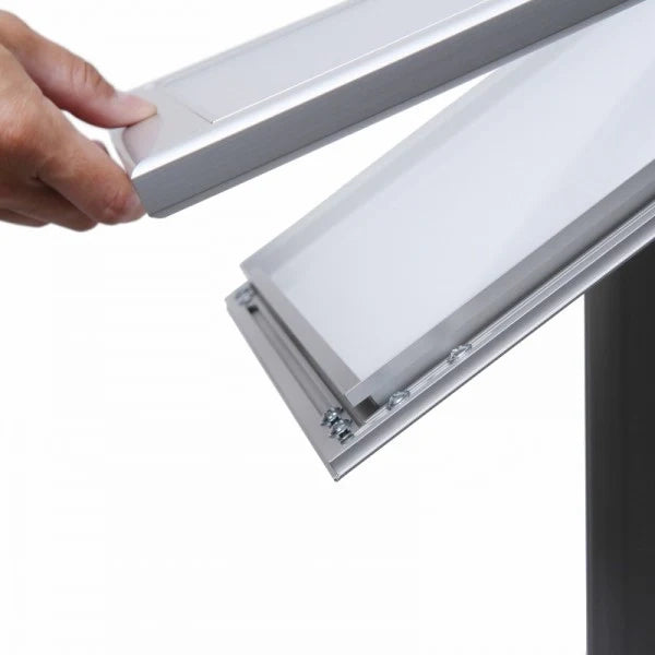Leggio Porta menu per Esterni personalizzabile Ristoranti Alberghi Aziende - 1 A4 LED
