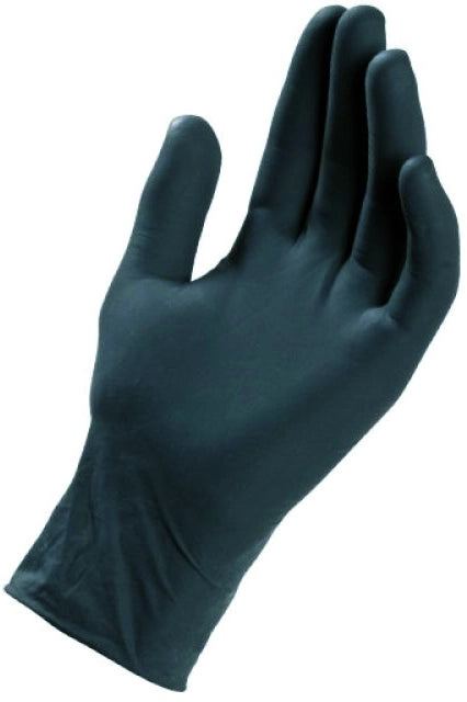 GUANTI MONOUSO IN NITRILE BLACK NITRO DPI 3 CF.100 PZ Col. Nero tg. 6/6,5 (S)