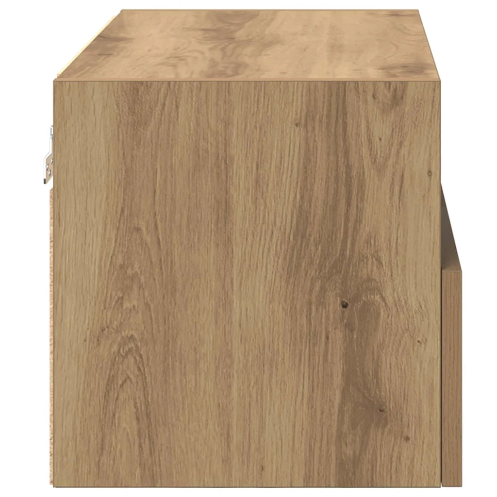 Mobile TV da parete-Mobile TV a Muro-Credenza TV Rovere artigianale 60 x 30 x 30 cm