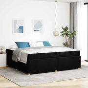 Struttura del letto con materasso Nero 200 x 200 cm Tessuto 3399379