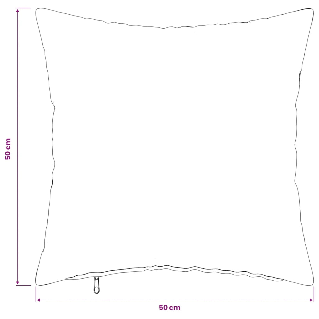 Federa 2 pcs HEERLEN Rosa 50 x 50 cm Bouclé 910915