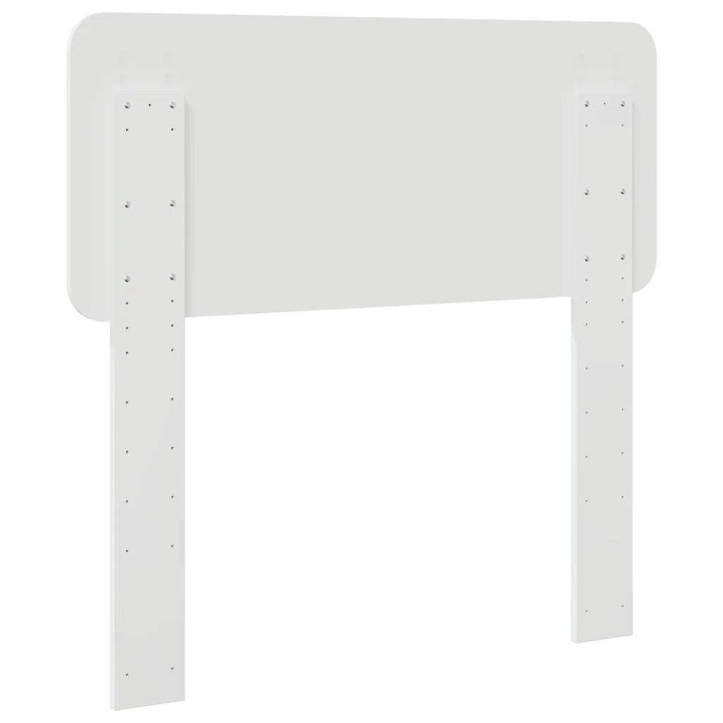 Testiera-Testata-Testiera Decorativa Bianco Lucido 90 cm Legno multistrato 813397