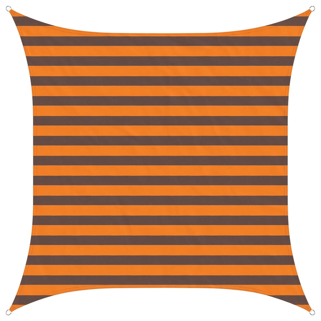 Vela Parasole | Telo Ombra | Vela da ombra solare Arancione e Marrone 2 x 2 m