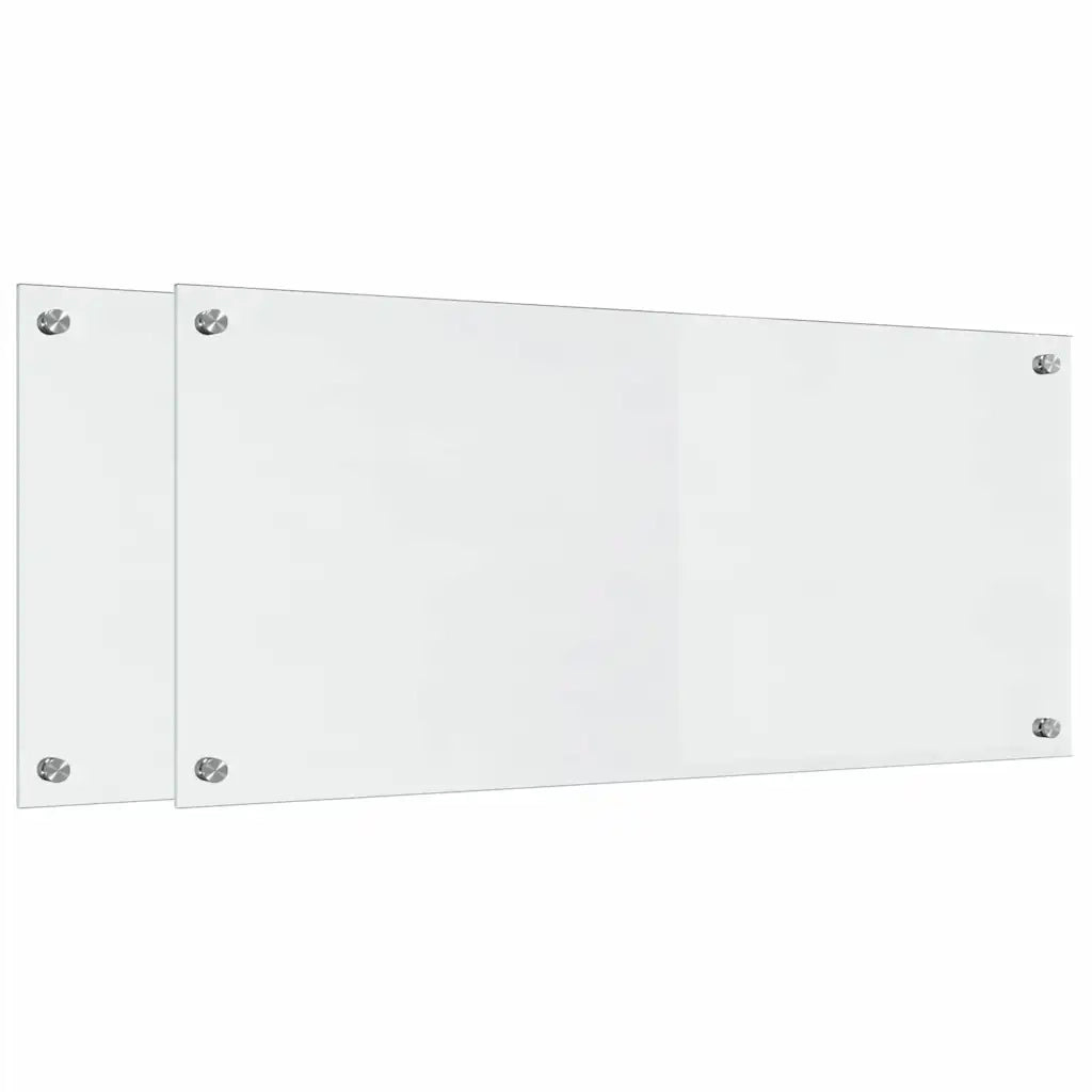 Schienale da cucina 2 pcs Trasparente 90 x 40 cm 3415536