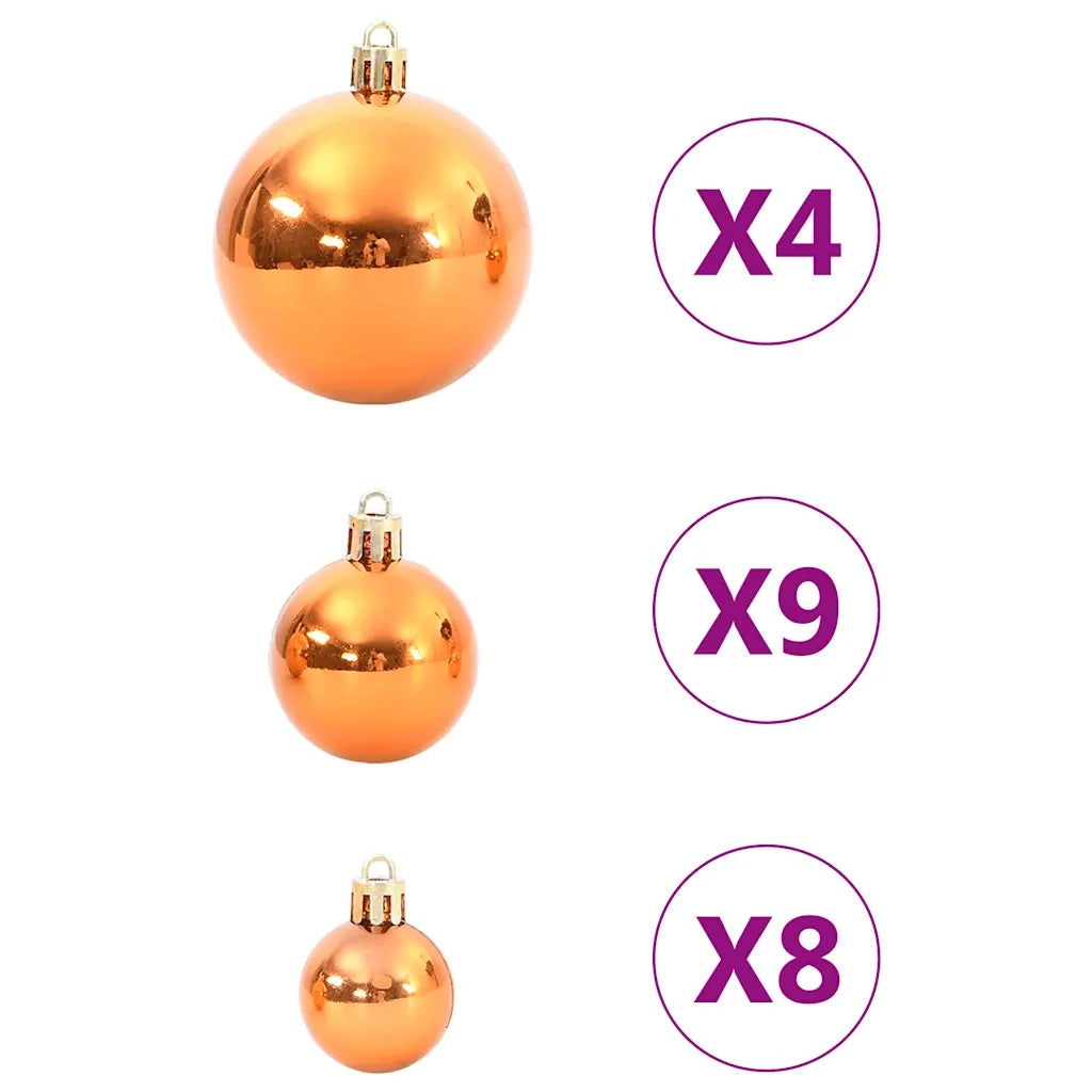 Palline di Natale 98 pz Rame Ø3/4/6 cm 4100015