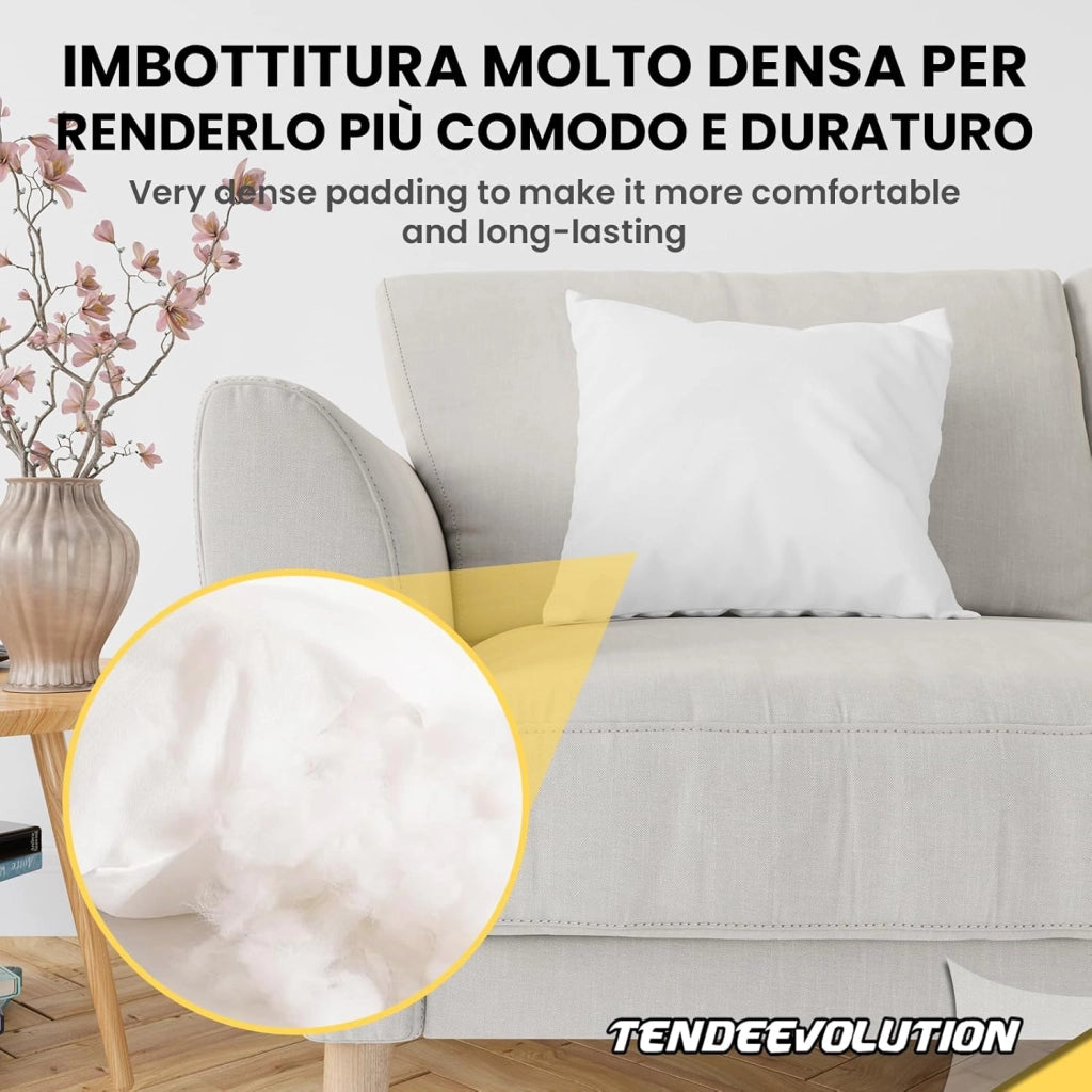 Anima Imbottitura Cuscino 80x80 - Premium, Ipoallergenico, Lavabile - Comfort per Letto e Soggiorno