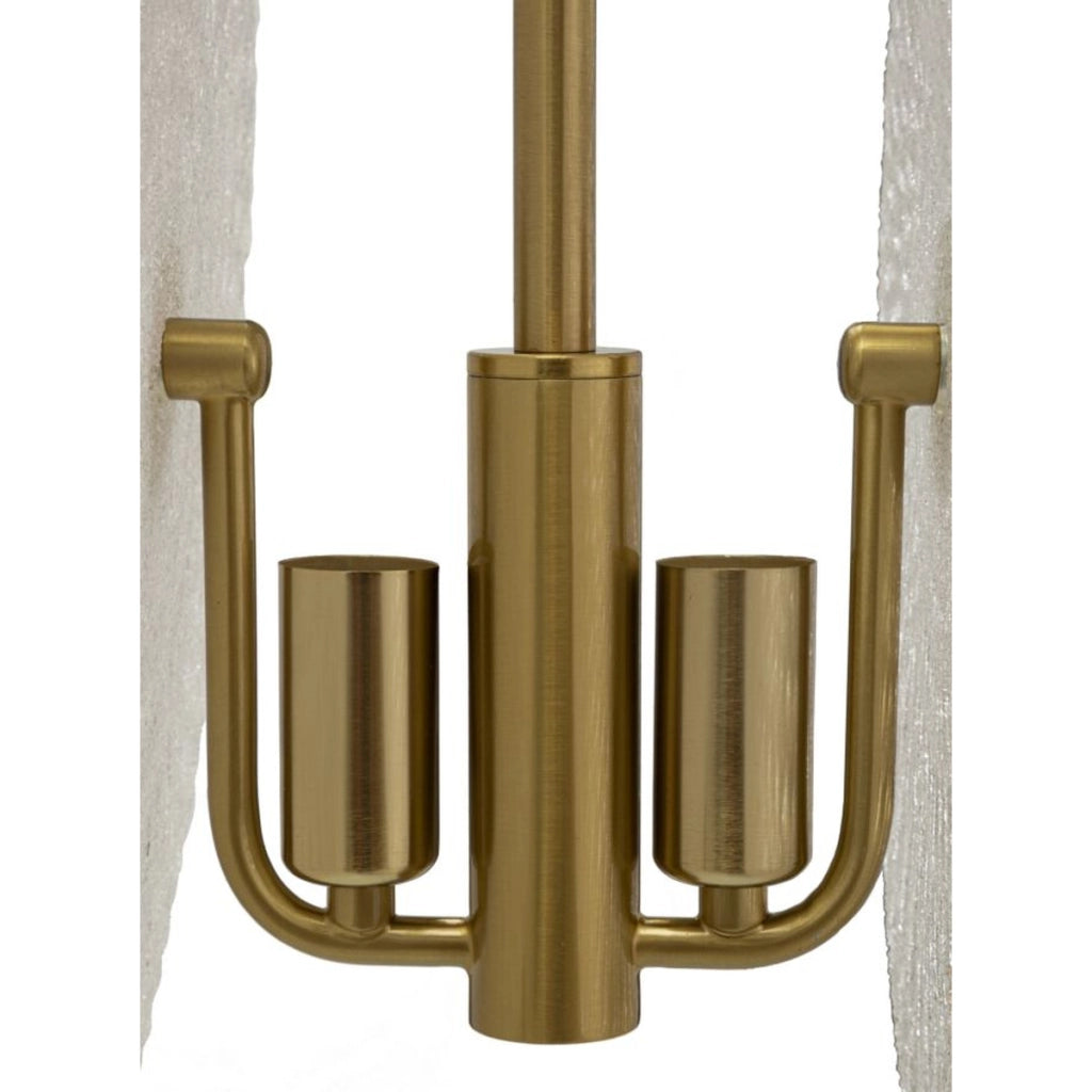 Lampada a Sospensione VKH86, Oro, Metallo, 35x18x80 cm