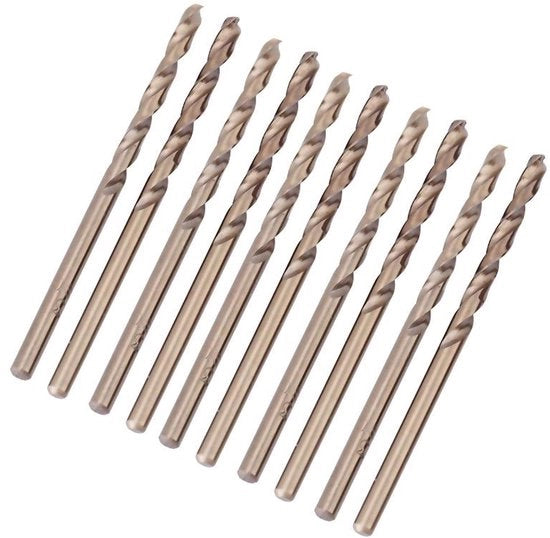 Set di Forbici a HSS-CO per Borelle in Acciaio Inossidabile con Set di 6 Forbici da 1-5 mm e Testa a 135°