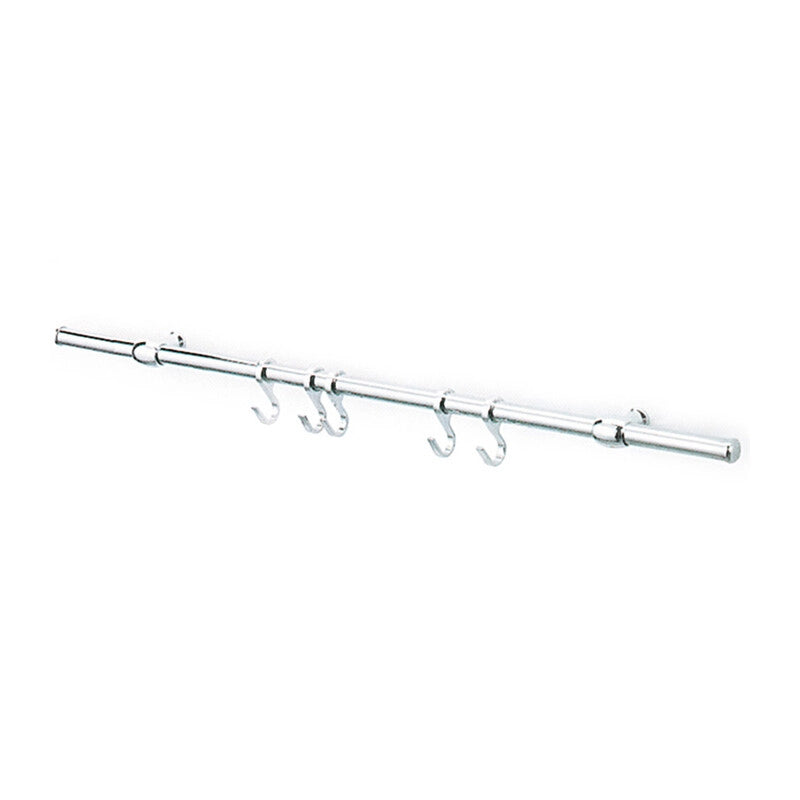 KIT SOTTOPENSILE C/GANCI NICHEL SATINATO 90 CM
