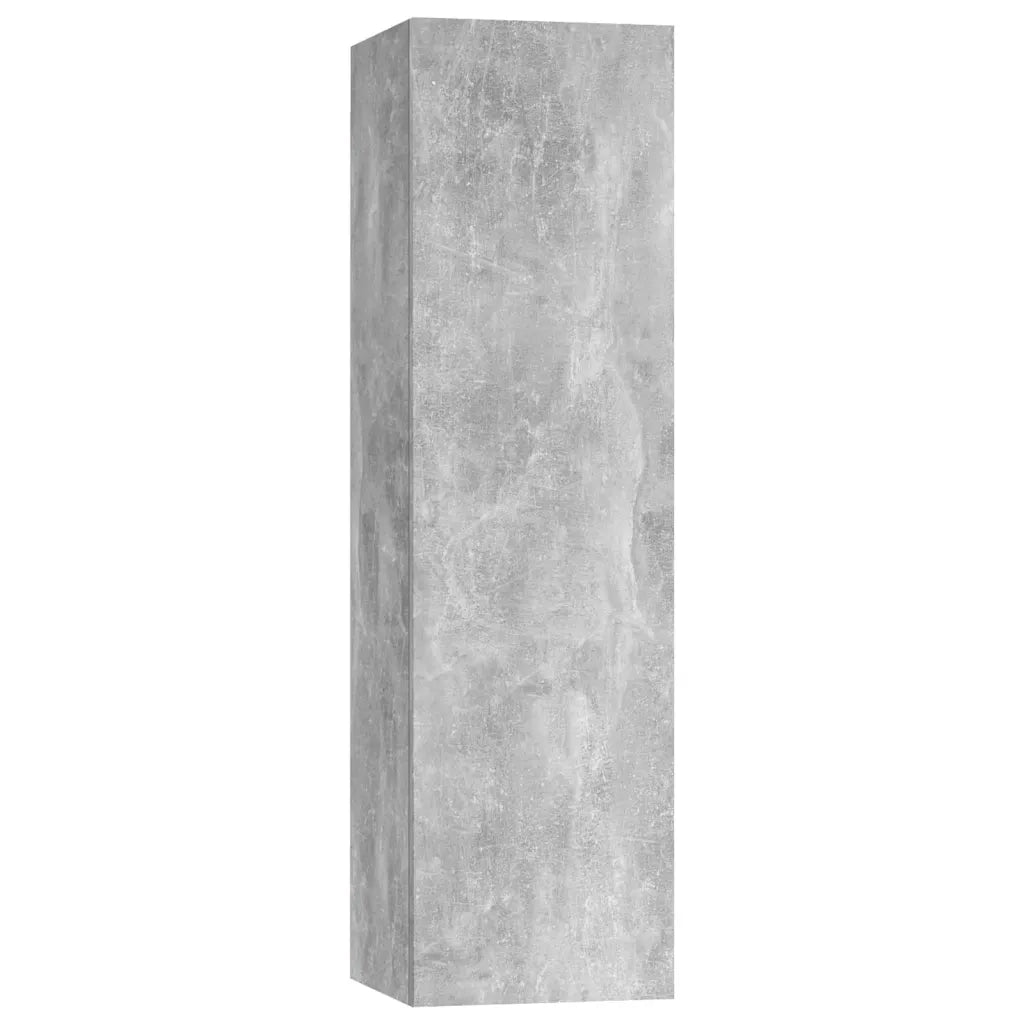 Set di Mobili Porta TV 7 pz-Set di 7 Credenza per TV Grigio Cemento in Legno Multistrato 235188