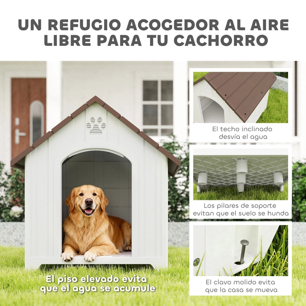 Cuccia per Cani Esterno Casa per Cani Grandi ¨C Minimal ¨C Marrone Scuro