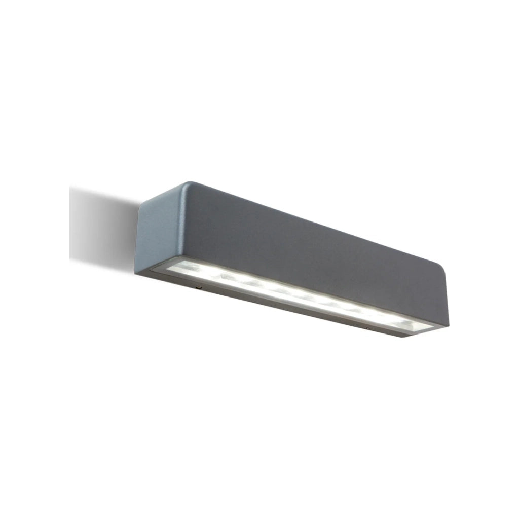 Applique Segnapasso Per Esterno In Alluminio Grigio Led 9 W 600 Lm 3000K Unit
