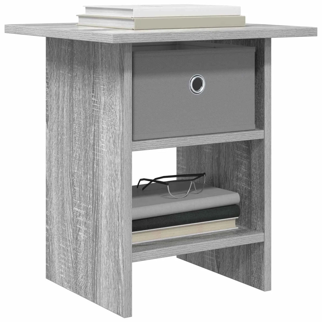 Comodino | Armadio da Notte | Mobiletto da notte Grigio Sonoma 41 x 40 x 45 cm Legno multistrato