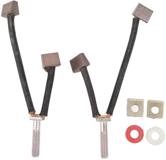 Set di Spazzole per Motor - Adatto per ATV da 2000 a 5000lb - Set di Ricambio - Spazzole per Motor - Metallo Robusto - Duraturo - 2 Spazzole + 4 Accessori