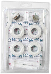Kit per radiatori in alluminio white cromo