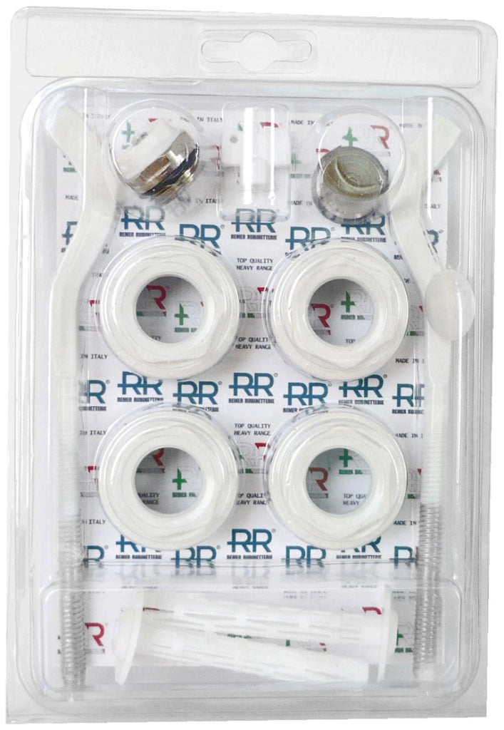Kit per radiatori in alluminio white cromo
