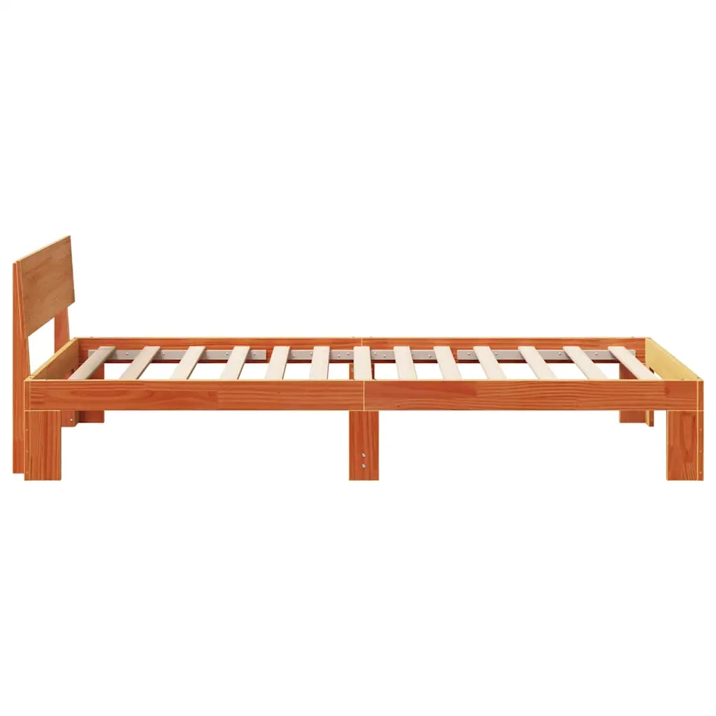Struttura del letto Marrone cerato 75 x 190 cm Pino massello 872679