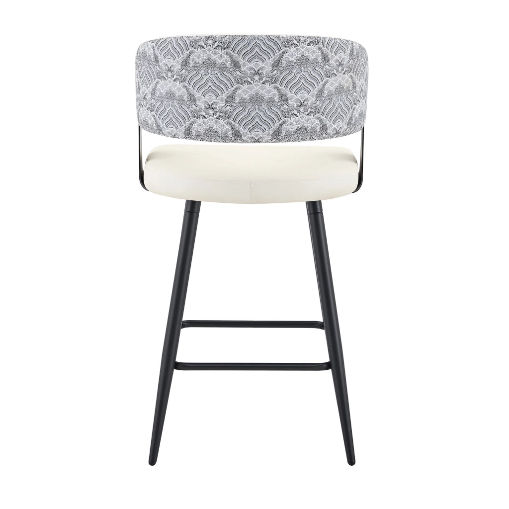 Set di 2 sgabelli da bar con schienale, sgabelli da cucina moderni, seduta in similpelle, struttura in metallo, poggiapiedi stabile, design ergonomico
