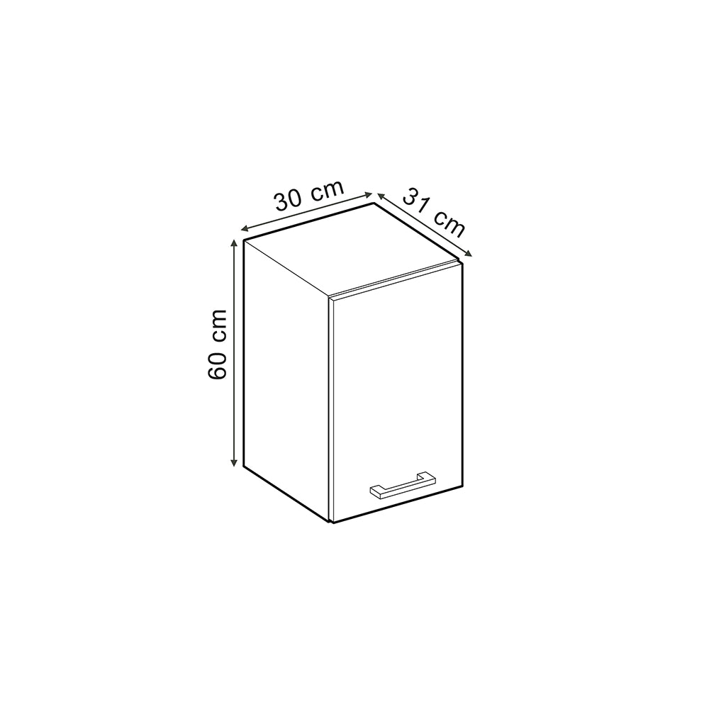 Vicco Pensile da cucina Calcestruzzo 30 cm