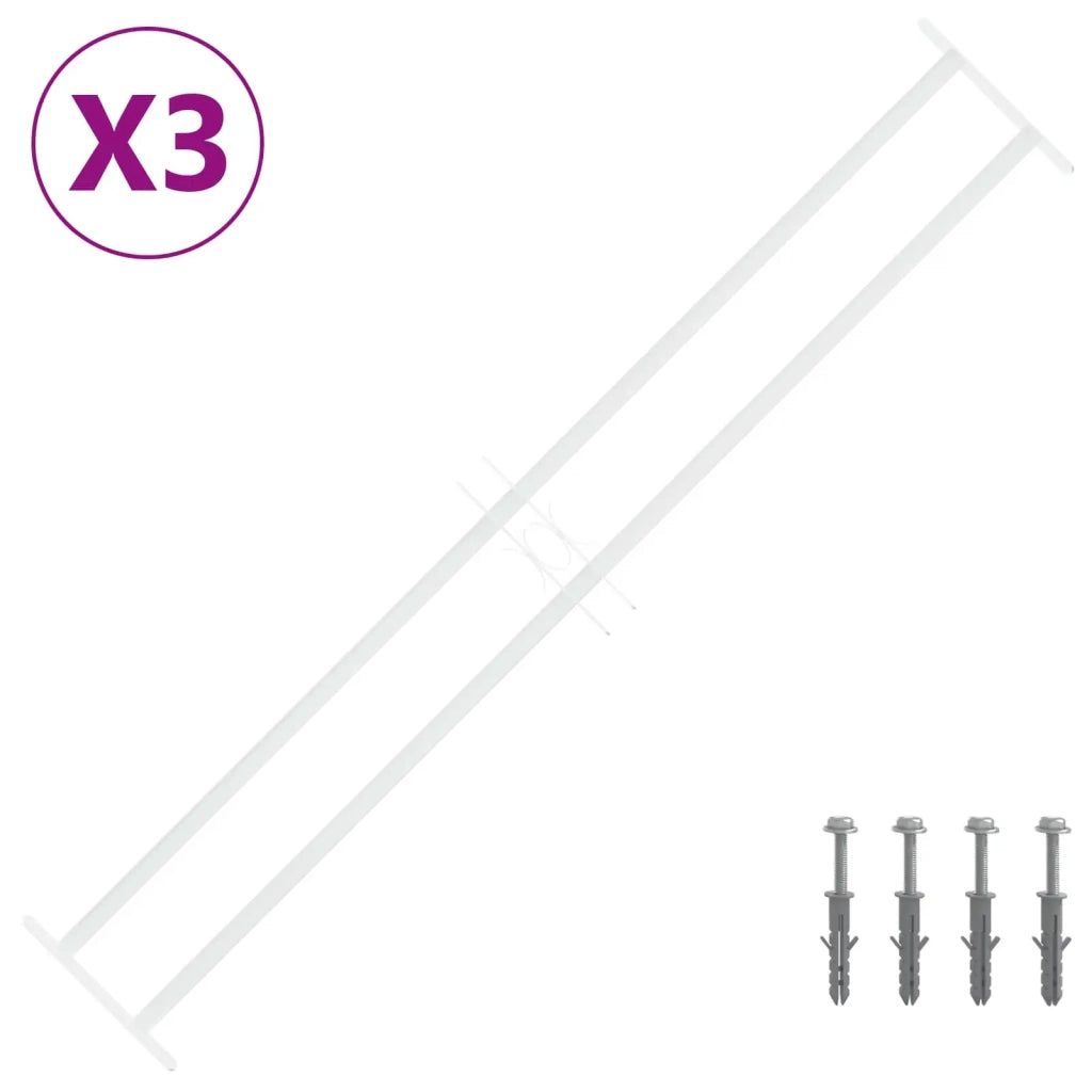 Griglia di Sicurezza per Finestre con 2 Traverse 3 pcs 42031302