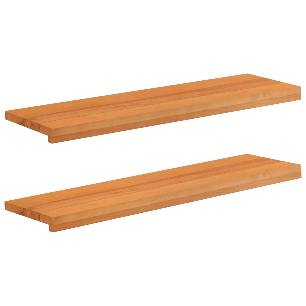 Tappeti per scale 2 pz 90 x 25 x 2 cm Marrone Chiaro 3446126