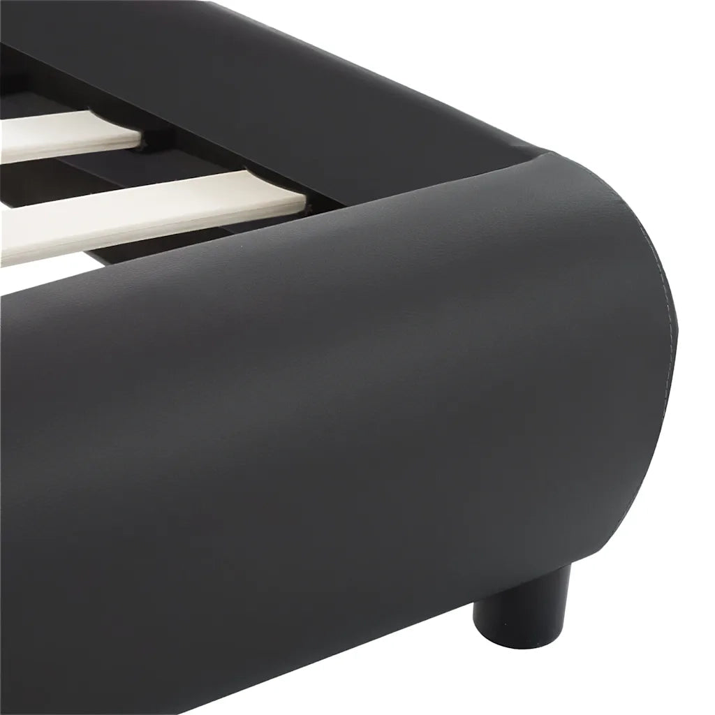 Giroletto con LED Nero in Similpelle 120x200 cm 285482