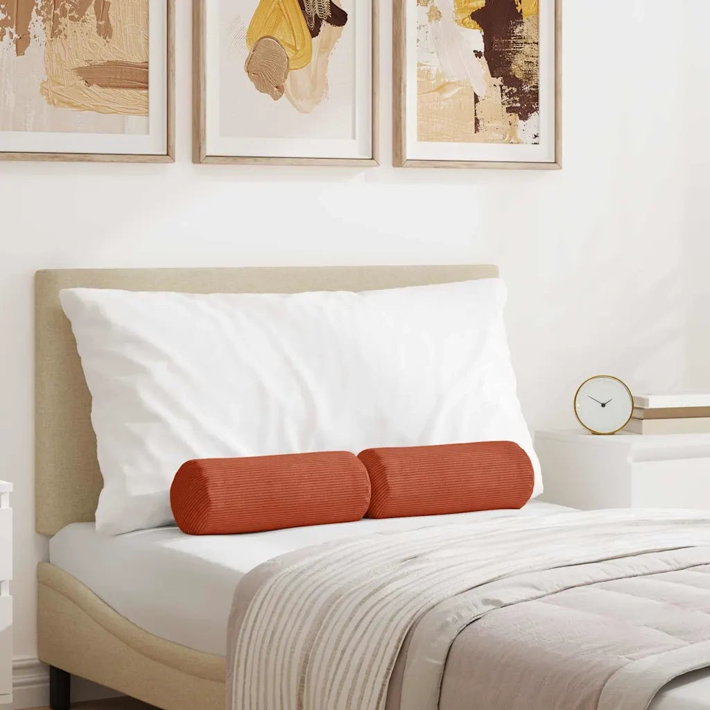 Cuscini a rullo 2 pcs Rosso Arancio Ø 15 x 40 cm 42014310